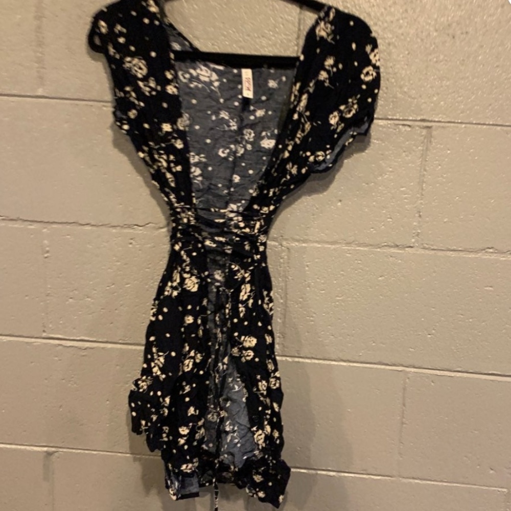 Lace and Button up Dress